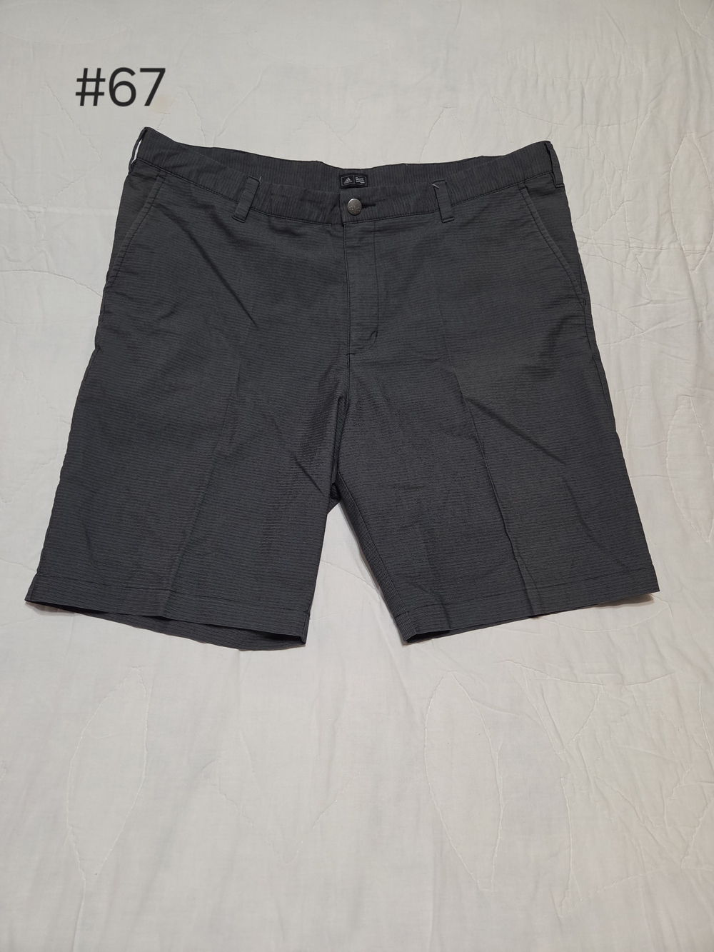 Adidas Ultimate365 Golf Shorts Gray Men's Size 38 Cotton Blend Stretch EUC